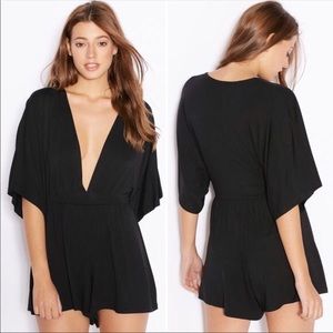 TOPSHOP V-neck romper